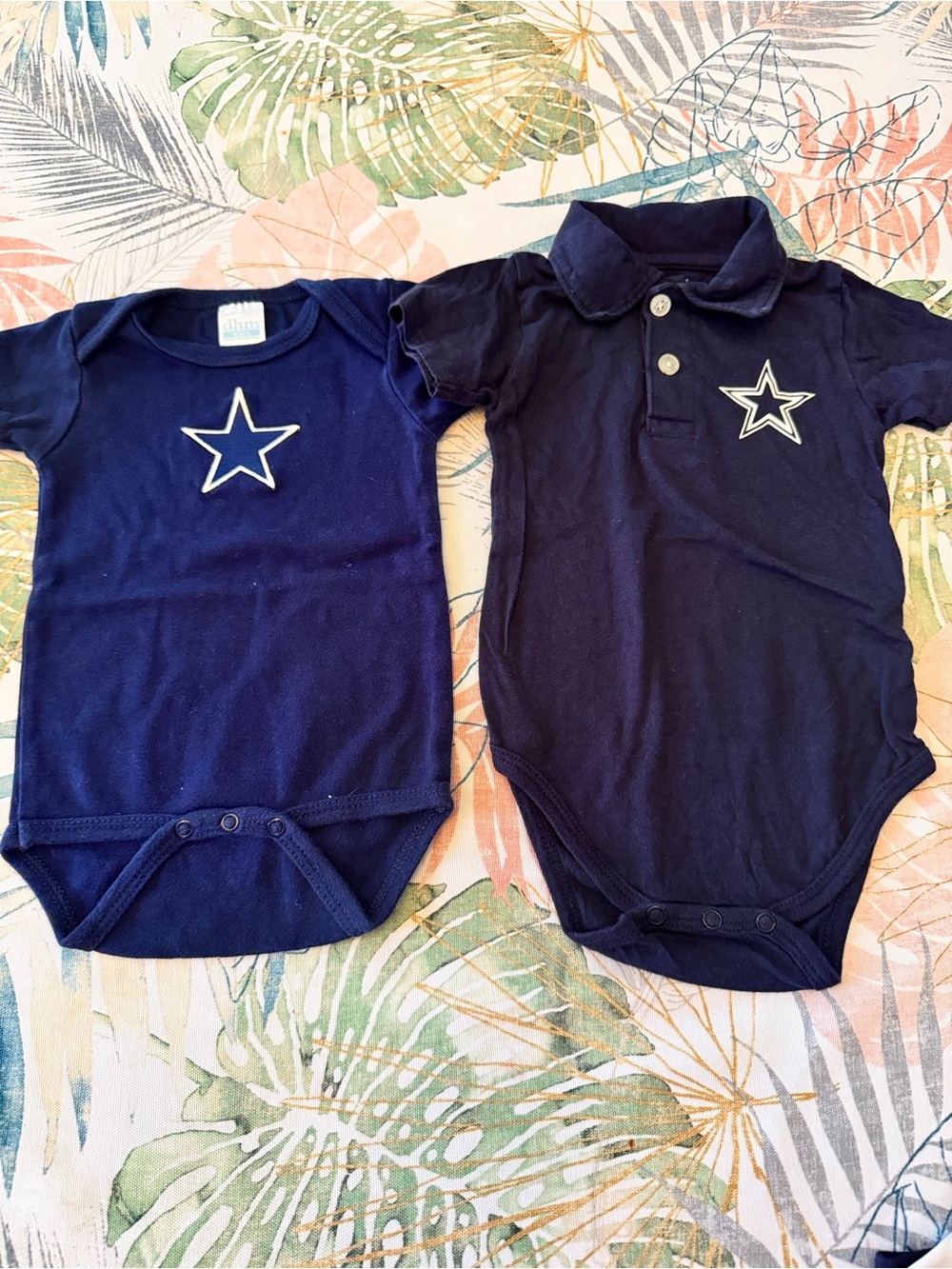 NFL Dallas Cowboys Navy Infant Polo Bodysuit